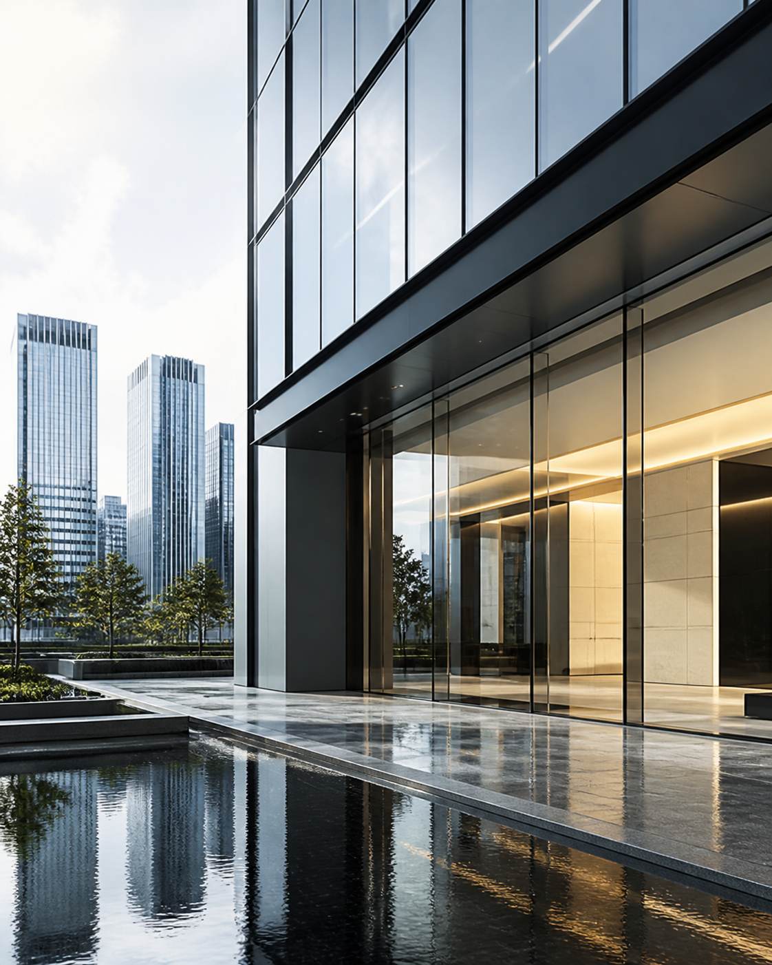 Modern Japanese office building representing Human・Products LLC's market entry expertise